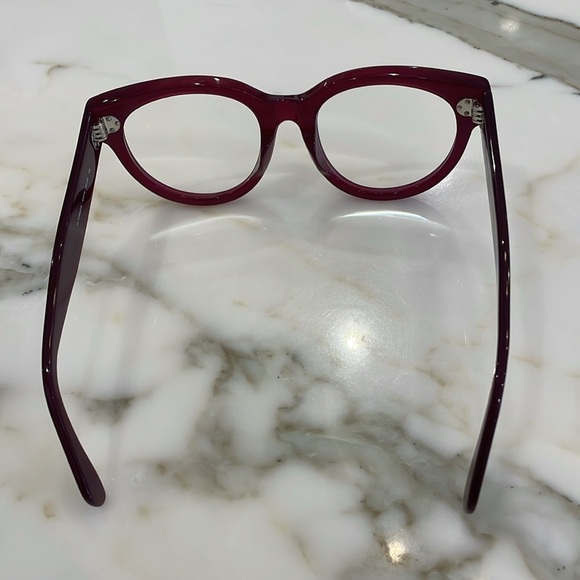 ⭐️Celine Translucent Red Frames Glasses—Frame Only—GORGEOUS!! Italy—Like New! - Picture 5 of 10